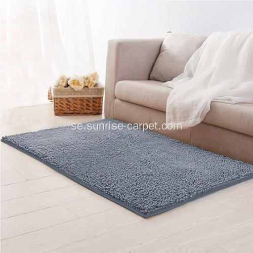 Microfiber &amp; Shinning Polyester Chenille slipfria mattor